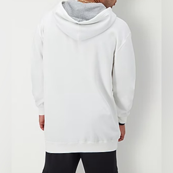 NWT Champion Powerblend Fleece Mens Long Sleeve Hoodie Big and Tall. 2XB. White - Picture 2 of 15